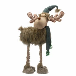 1.14m Standing Extendable Telescopic Leg Plush Reindeer Christmas Decoration 7 1.14m Standing Extendable Telescopic Leg Plush Reindeer Christmas Decoration -Twinkly Twinkly Store p039423 1