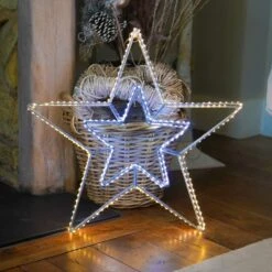 58cm Firefly Christmas Star Window Decoration, 420 White & Warm White LEDs -Twinkly Twinkly Store p040346 3