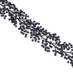 1.3m Navy Berry Cluster Christmas Garland -Twinkly Twinkly Store p040669 1