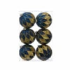 6 X 8cm Navy Assorted Shatterproof Christmas Tree Baubles -Twinkly Twinkly Store p041010 1