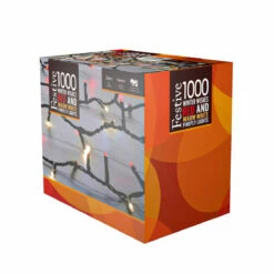 25.9m Outdoor Twinkling Effect Christmas Tree Fairy Lights, 1000 Red & Warm White LEDs -Twinkly Twinkly Store p041910 1