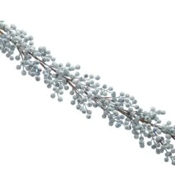 1.3m Frosted Blue Cluster Berry Christmas Garland