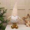 47cmGold And White Standing Christmas Gonk Figure -Twinkly Twinkly Store p044223 2