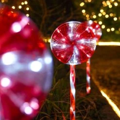 58cm Outdoor Candy Pop Christmas Stakes Lights, 3 Pack -Twinkly Twinkly Store p044849 2
