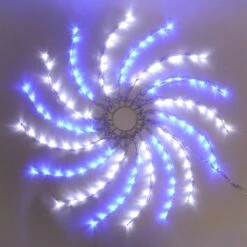 Outdoor Multi Function Christmas Spinner Silhouette, Blue And White LEDs 11 Outdoor Multi Function Christmas Spinner Silhouette, Blue And White LEDs -Twinkly Twinkly Store p045128 1