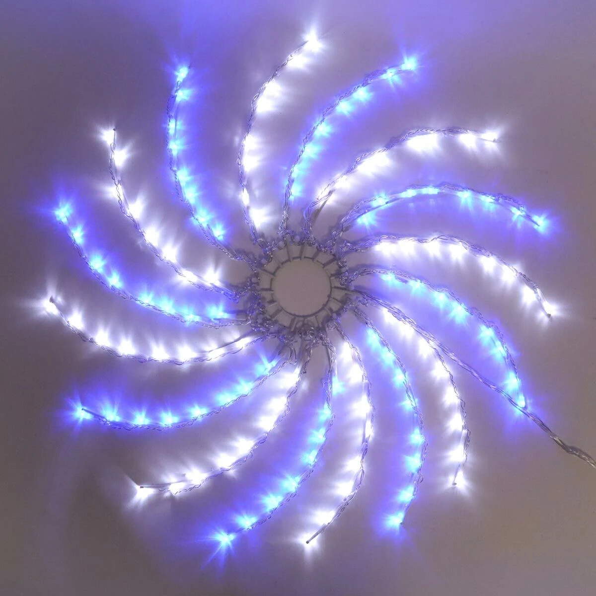 Outdoor Multi Function Christmas Spinner Silhouette, Blue And White LEDs 7 Outdoor Multi Function Christmas Spinner Silhouette, Blue And White LEDs - Image 5