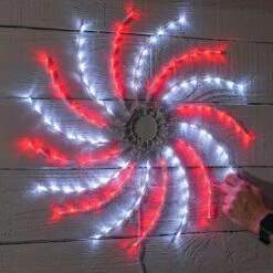 Outdoor Multi Function Christmas Spinner Silhouette, Red And White LEDs 11 Outdoor Multi Function Christmas Spinner Silhouette, Red And White LEDs -Twinkly Twinkly Store p045129 6