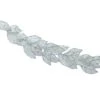 1.18m White Glitter Christmas Leaf Garland -Twinkly Twinkly Store p045292 1