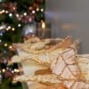 1.18m Gold Glitter Christmas Leaf Garland -Twinkly Twinkly Store p045294 2