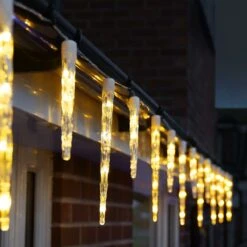 6.9m Outdoor Christmas Icicle Tube Lights,White And Warm White LEDs