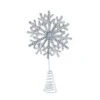 29cm Silver Snowflake Christmas Decoration Tree Topper -Twinkly Twinkly Store p046198 1