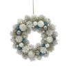36cm Silver Pinecone Christmas Wreath -Twinkly Twinkly Store p046870 1