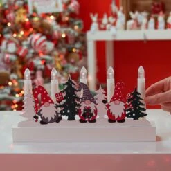 28cm Gonk Christmas Candle Bridge, Warm White LEDs -Twinkly Twinkly Store p047142 2