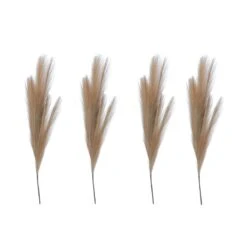 81cmWhite Faux Grass Stem Christmas Tree Decoration, 4 Pack