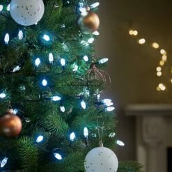 23.9m Indoor & Outdoor Traditional Diamond Christmas Tree Fairy Lights, 400 White LEDs -Twinkly Twinkly Store po36166 5 2